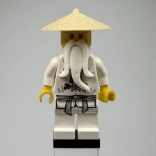 Lego Sensei Wu Ninjago Minifigure Used Good Condition njo0064