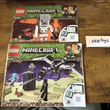 LEGO Minecraft 21150, 21151 Instructions Manual Only