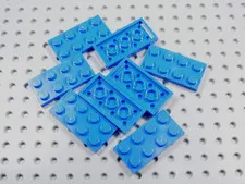 LEGO Lot of 8 Blue 2x4 Plates BM