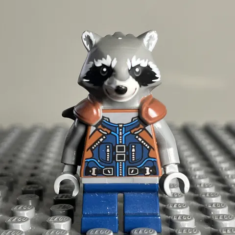 LEGO Rocket Raccoon Minifigure sh0384 Super Heroes Guardians Galaxy 76079 2D