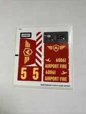 LEGO City 60061 Airport Fire Truck Sticker Sheet New & Genuine
