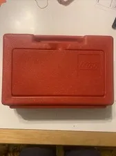 Vintage 1982 Red LEGO Plastic Storage Box Carrying Case Toy Chest 11"x7"x3.5”