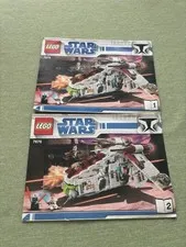 Lego 7676 Stars Wars Republic Attack Gunship “MANUALS ONLY”
