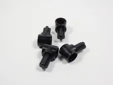 LEGO Lot of 4 Black Technic Axle and Pin Hub 1L Axle S9
