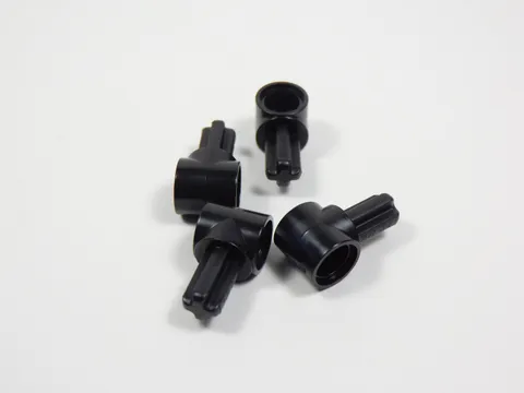 LEGO Lot of 4 Black Technic Axle and Pin Hub 1L Axle S9