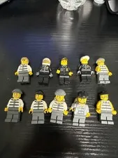 Lot of 10 Lego City Minifigures- COPS AND ROBBERS