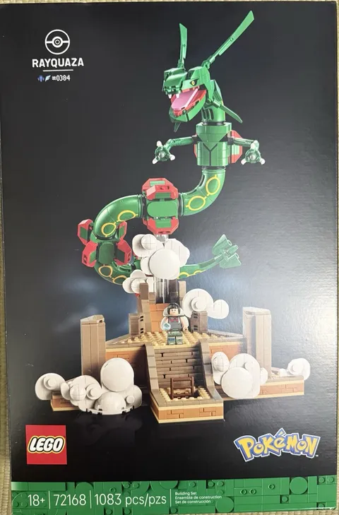 LEGO Pokémon Rayquaza 72168 Complete Set 1083pcs