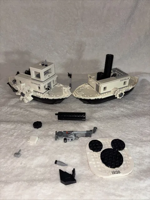 LEGO Ideas: Steamboat Willie (21317) Parts Lot Of 2