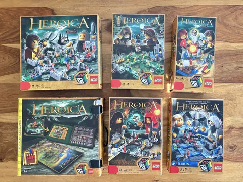 5 LEGO Heroica Sets - Fortaan  - Waldurk - Nathuz - Draida - Ilrion - Carrier