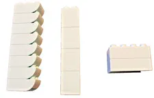 LEGO DUPLO Pale Light Blue Green Bricks Lot 2x4x1 2x1x2 2x3x1 curved HTF Color