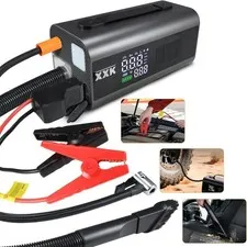 Tire Inflator Portable Air Compressor,2000A Battery Car Jump Starter