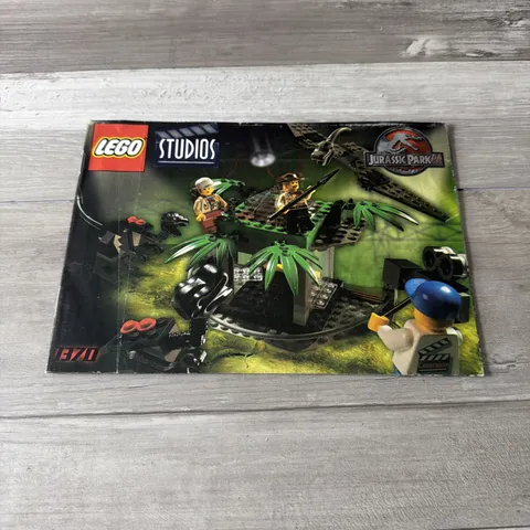 LEGO 1370 Studios Jurassic Park III: Raptor Rumble Manual Only Instructions 2001