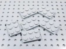 LEGO Lot of 6 Light Bluish Gray 2x3 Plates BR