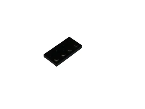 2 Lego® 9V TRAIN Railway Electricity Conductive Plate 4x2 BLACK