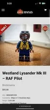 Brickmania Vault Westland Lysander Mk III RAF Pilot NEW IN BOX + FAST SHIP