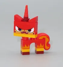 LEGO red Angry Kitty Unikitty red unicorn minifigure Lego Movie 70814