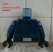 LEGO NEW Dark Blue First Order Officer Torso (1x) 6188489 Minifigure Part 76382
