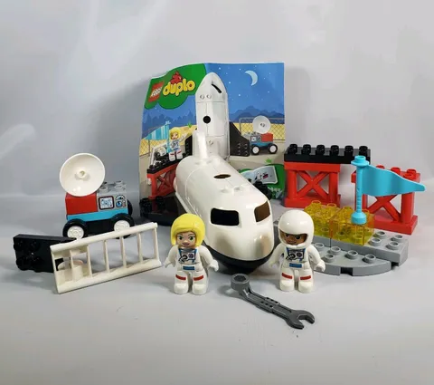 Lego Duplo 10944 Space Shuttle Mission Complete Set Astronauts No Box