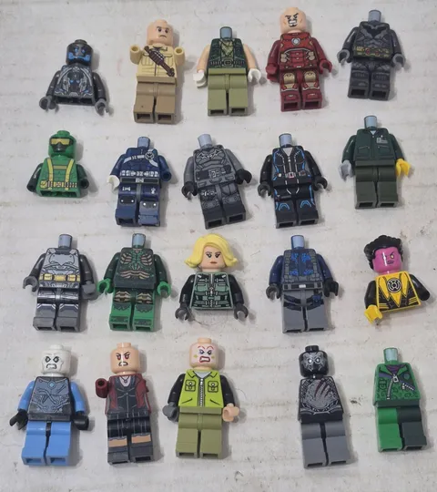Lego Minifigure Lot of Incomplete Super Hero Superheroes Parts Marvel DC Pieces