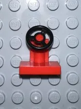 LEGO VEHICLE STEERING STAND Black Wheel #3829