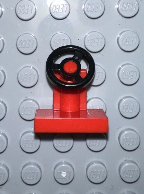 LEGO VEHICLE STEERING STAND Black Wheel #3829