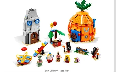 LEGO 3818 SpongeBob Squarepants Bikini Bottom Undersea Party (see description)