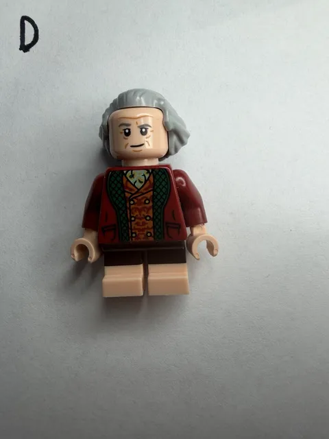 LEGO Bilbo Baggins Minifigure From 10354 Lord of the Rings: The Shire LOR144 15s