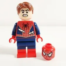 Lego Spider-Man Minifigure Costume Tears Silver Webbing 76321 sh1057