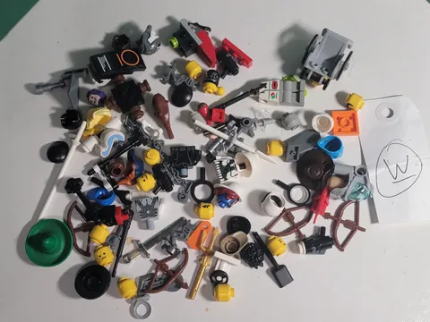 Lego Mini Figs Figures Lot W accesories weapons hats