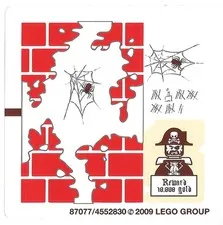 new LEGO Sticker Sheet from Soldiers' Fort set 6242 (Red Bricks Version)