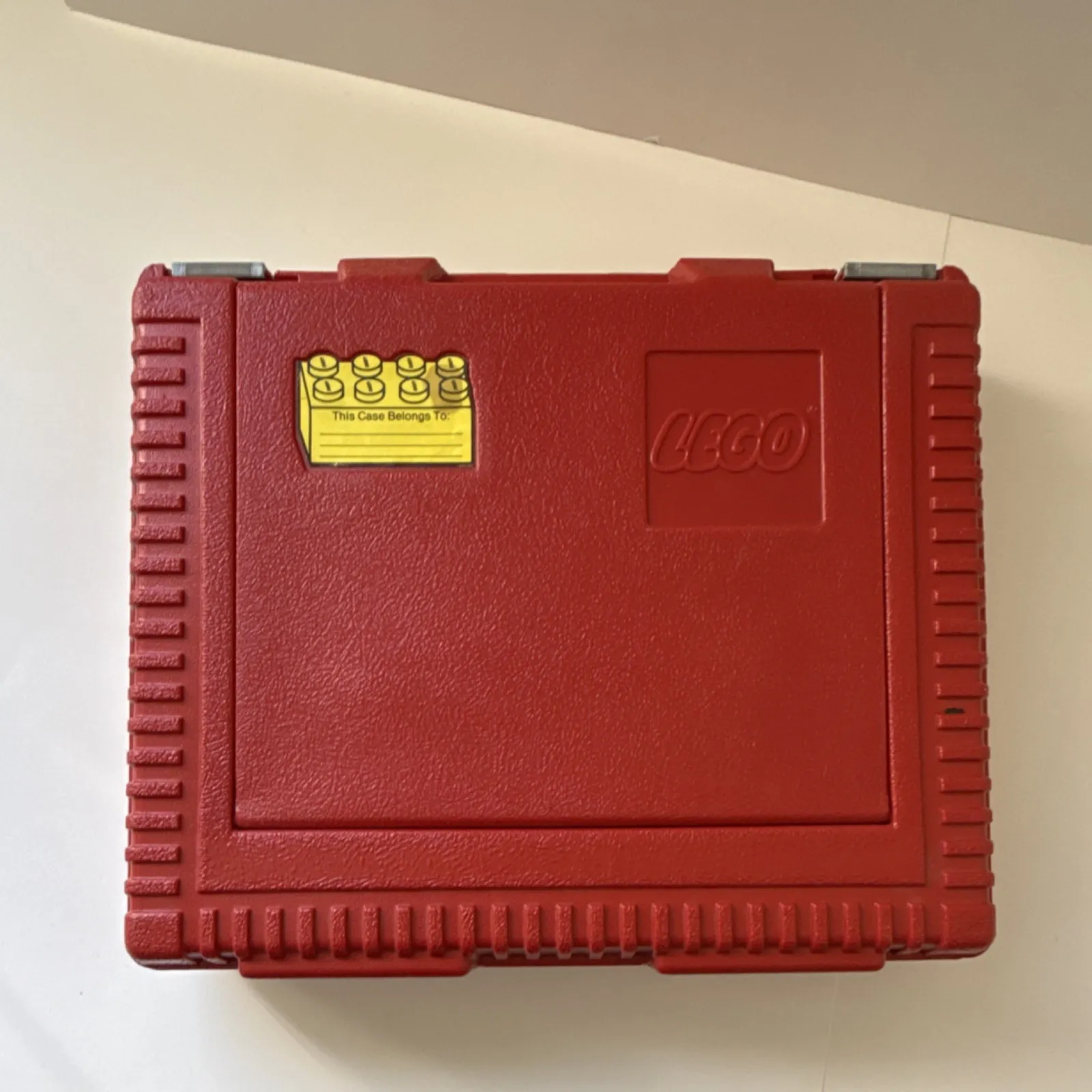 LEGO Red Portable Plastic Carrying Case Storage Box with Handle