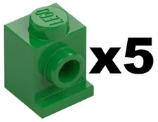 Lego Part 4070 BRICK Headlight Green Modified 1 x 1 Stud Qty 5 GR03