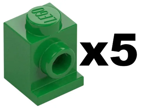 Lego Part 4070 BRICK Headlight Green Modified 1 x 1 Stud Qty 5 GR03