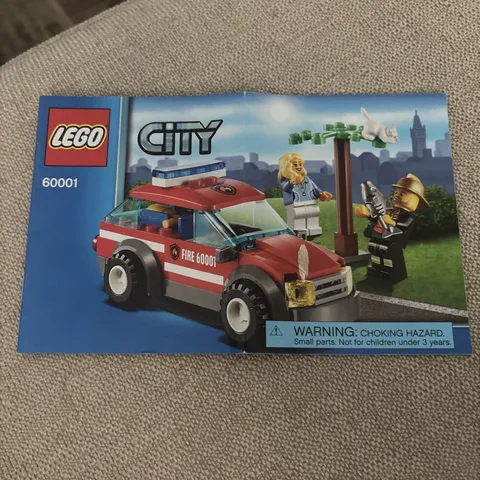Lego 60001 Instructional Manual Only