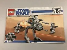 Lego Star Wars 8014 Clone Walker Battle Pack Instruction Manual Good Condition