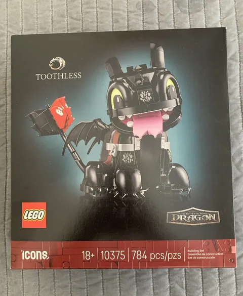 LEGO Icons 10375 Toothless How to Train Your Dragon Set 784 pcs 18+ Box