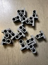 LEGO 32530 Dark Bluish Gray Technic Pin Connector Plate 1x2x1 2/3 2 Holes x14