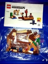 LEGO Minecraft 21259 The Pirate Ship Voyage Complete W/O Box