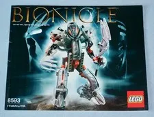 Lego Bionicle MAKUTA 8593 - Original 2003 TERIDAX Mask of Shadows with Manual