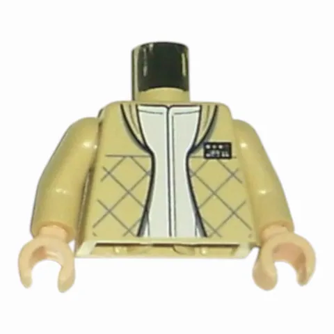LEGO Minifigure Torso SW Checkered Jacket with White Undershirt Pattern (Leia)
