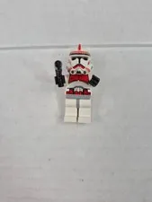 Lego Star Wars Minifigure: Clone Shock Trooper sw0091 [7655] Crack On Arm