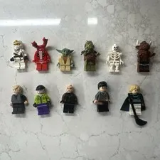 Lego Mini-figures Lot Of 11 Stars Wars Harry Potter Ninjago Great Condition