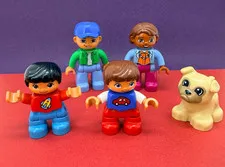 Lego ☆ Duplo ☆ Family Figures: Dad | Mum | Kids | Pug Dog Mixed Lot