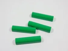 LEGO 4 Bright Green 1x4x1 Curved Top Bricks S9