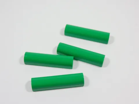 LEGO 4 Bright Green 1x4x1 Curved Top Bricks S9