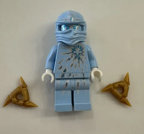 LEGO Zane NRG Ninjago Minifigure Njo069 Light Blue Rare