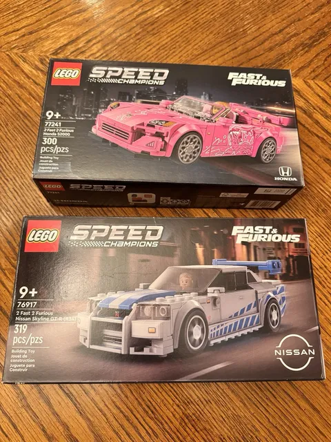 Lego Speed Champions Fast & Furious Honda S2000 & Nissan Skyline BOXES ONLY