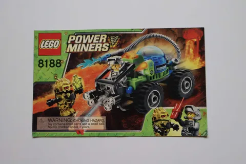 LEGO® Power Miners 8188 Fire Blaster Instruction Manual Only!