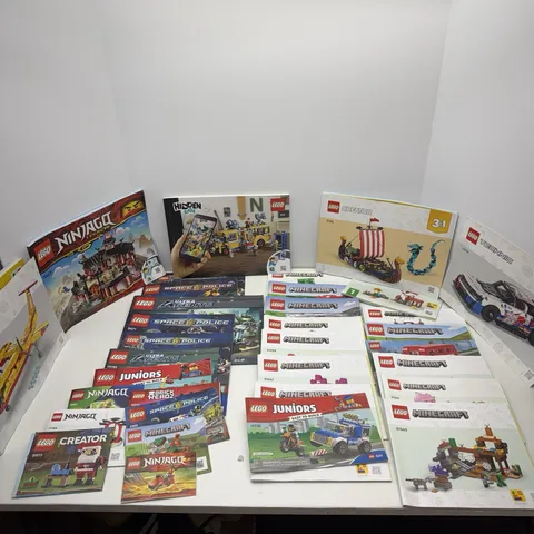 Lot of 33 Lego Manual Instruction Booklets Creator,Ninjago,Minecraft
