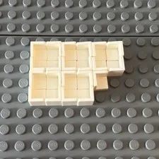 Lego Lot White 6231 Panel 1 x 1 x 1 Corner (lot of 4)